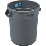 Global Industrial Plastic Trash Can - 20 Gallon Gray