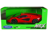 Lamborghini Countach LPI 8004 Red NEX Models Series 1/24 Diecast Model Car by Welly