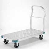 Global Industrial Aluminum Diamond Deck Platform Truck 60X30 2000 Lb. Cap. 6 Rubber Casters