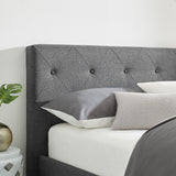 Monticello Platform Bed, Queen, Gray