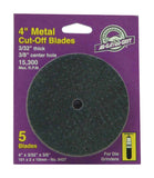 Metal Cut Whl 4X3/32X3/8 (Pack Of 1)