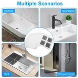 25-Pack: 3.94 x 3.94" Disposable Floor Drain Sticker Hair Catcher