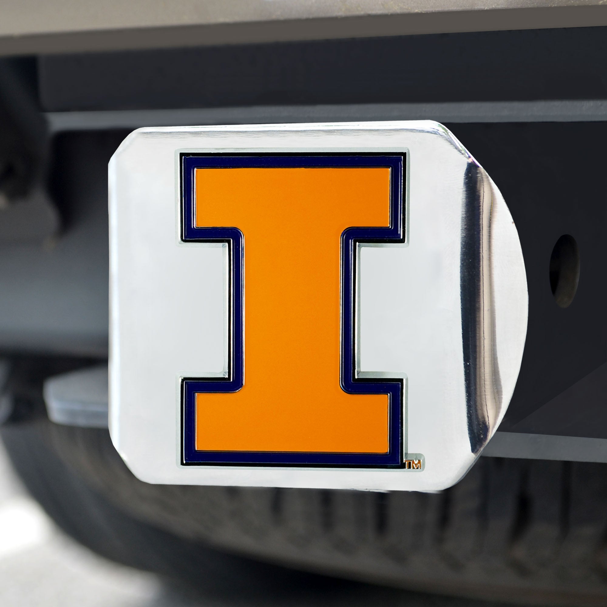 University Of Illinois Color Hitch - Chrome 3.4X4
