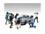 Photographers 6 piece Figure Set for 1/18 Scale Models by American Diorama