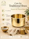 Pure Brass/Peetal Bhagona/Tope | Traditional Multipurpose Cooking Pot - 3 ltr