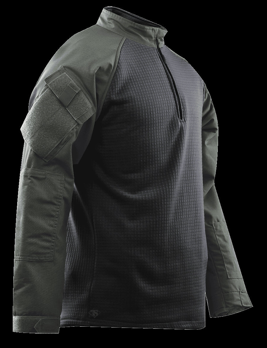1/4 Zip Winter Combat Shirt, Long Sleeve, Odg, Mens, Poly Cotton, Ml