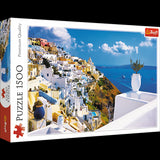 Trefl 1500 Piece Jigsaw Puzzle Santorini, Greece, Multicolor