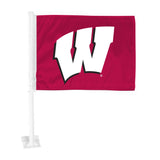 Wisconsin Badgers Car Flag Large 1pc 11 x 14