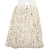 Global Industrial 24 Oz. Cotton Cut-End Mop Head 4Ply Wide Band