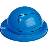 Global Industrial Steel Dome Lid For 36 Gallon Trash Can Blue