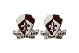 Army 261st Medical Battalion Unit Crest (pair)