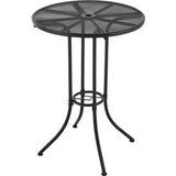 Global Industrial 30 Round Outdoor Bar Table Steel Mesh Black