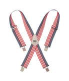 CLC SUSPENDERS RD/WHT/BL (Pack of 1)