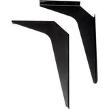 Global Industrial Wall Mount Brackets For 24 Deep Ada Locker Bench Top Black Pair