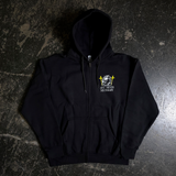 Let The Weak Burn Zip Up Hoodie Black
