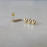 Holy Family Hearts® Earrings in Gold Vermeil