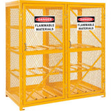 Global Industrial Cylinder Storage Cabinet Dbl Door 60Wx30Dx65H 16 Cylinder Cap Assem.