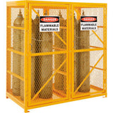 Global Industrial Cylinder Storage Cabinet Dbl Door Vertical 60Wx30Dx65H 18 Cylinder Cap