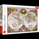 Trefl 2000 Piece Jigsaw Puzzle, A New Land And Water Map Of The Entire Earth, 1630