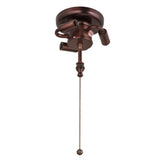 6 Wide 3 Light Cluster Fan Light Hardware