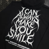 Always Smile Pullover Hoodie Black