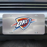 Oklahoma City Thunder 3D Stainless Steel License Plate