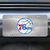 Philadelphia 76Ers 3D Stainless Steel License Plate