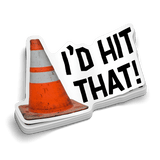 I'd Hit That - Hard Hat Decal