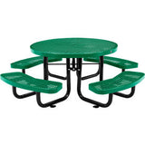 Global Industrial 46 Round Kids Picnic Table Expanded Metal Green