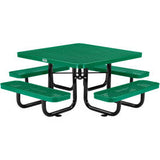 Global Industrial 46 Square Kids Picnic Table Expanded Metal Green