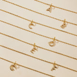 Diamond Letter Necklace