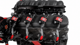 Granatelli GM LS & LT 0-Ohm 8" Red High-Temp Spark Plug Wires w/ Black Kevlar Boots – 28-1811HTRB