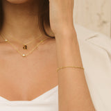 Gold Filled Paperclip Bracelet