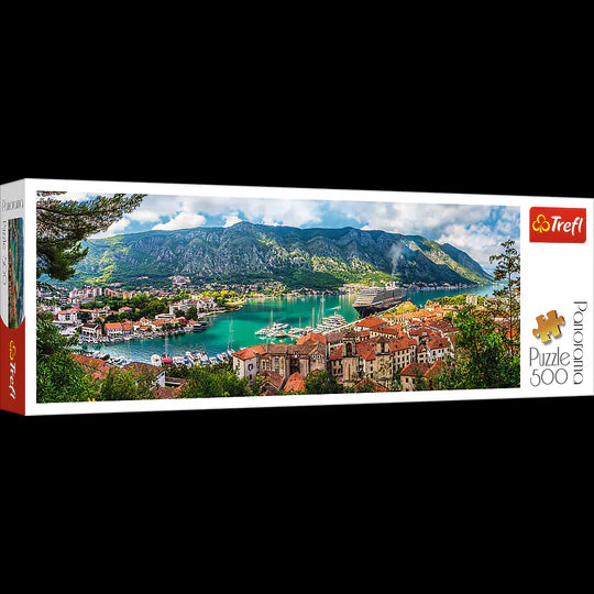 Trefl 500 Piece Panorama Jigsaw Puzzles, Kotor, Montenegro,