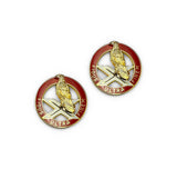 Army 2nd Air Defense Artillery Unit Crest (pair)
