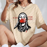 "No More Stolen Sisters" MMIW T-Shirt – Indigenous Red Hand Native American Graphic Tee, Premium 100% Cotton Justice for Indigenous Women Top, Soft Lived-In Heavyweight Wear Red Advocacy Shirt, Made in USA