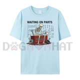 Wrench & Bones Garage Skeleton Tee - Funny Mechanic Humor Graphic Shirt