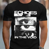 Retro Glitch Art Eye Print Shirt – Vintage Graphic Tees, Cyberpunk Vaporwave Surreal Unisex Cotton T-Shirt