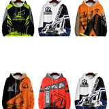 Scaffold Surge Hoodie – Realistic High-Visibility Scaffolder Graphic Hoodie
