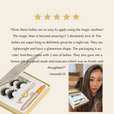 No-Glue Reusable Lash Kit for Sensitive Eyes – Magnetic Liner, No Adhesive, Nut-Free