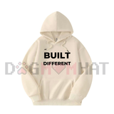 "Built Different" Motivational Letter Print Oversized Graphic Hoodie