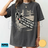 Comfort Colors® "When The Power Of Love Beats The Love Of Power" T-Shirt – Retro Aesthetic Peace Banner Graphic Tee, Viral Inspirational Quote Unisex Top