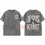 Monarch Testimony Graphic Tee – Jesus Is King Crown Back-Print T-Shirt