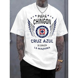 Cruz Azul "Papa Chingon" T-Shirt – Liga MX Soccer Dad Graphic Tee