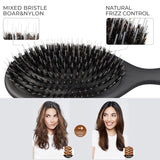 Eagle Fortress Deluxe Boar Bristle Hair Brush - Black
