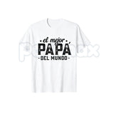 "Best Dad in the World" Spanish Father's Day T-Shirt – Proud Papa Graphic Cotton Tee