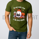 The Only Ghost I Know Is The Holy Ghost Halloween Graphic T-Shirt