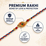 Premium Designer BRO Rakhi for Brother – Rakhi Thread, Rakhi Bracelet, Traditional Raksha Bandhan Gift for Bhaiya
