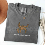 Embroidered Amaze Rocky Alien Comfort Colors T-Shirt – Project Hail Mary Sci-Fi Tee