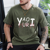 Subculture Script Statement Tee – Yaoi Yuri Bold Handwritten Back Print Shirt